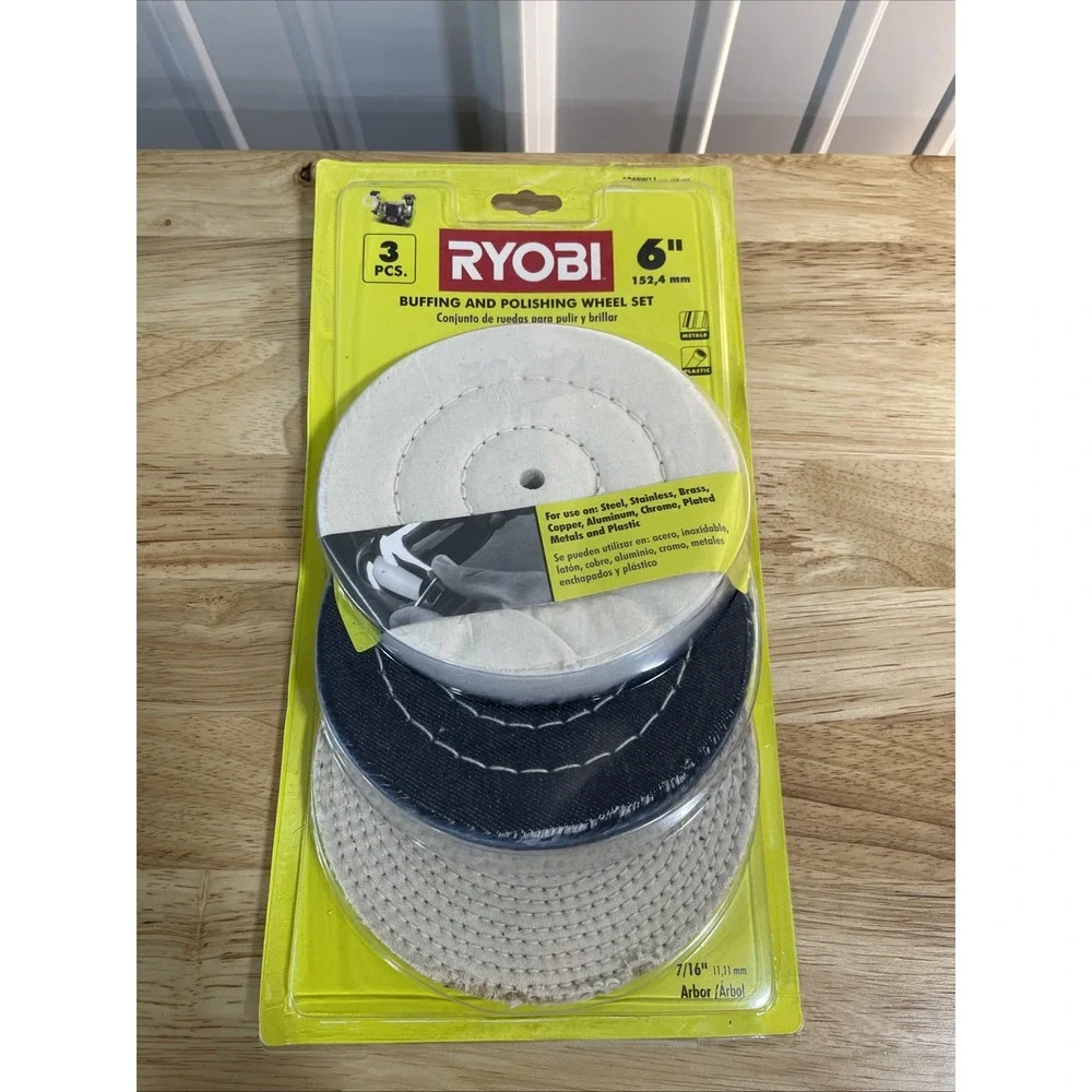 RYOBI A04BW11 Buffing and Polishing Wheel Set (3-Piece) 6